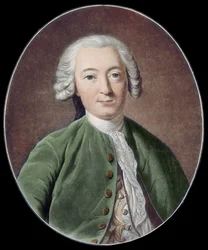 CLAUDE ADRIEN HELVETIUS. Philosophe anglais (gravure)