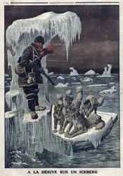 Dériver sur un iceberg : Le médecin anglais Wilfrid Grenfell a dérivé sur un iceberg et a dû tuer ses chiens affamés pour qu