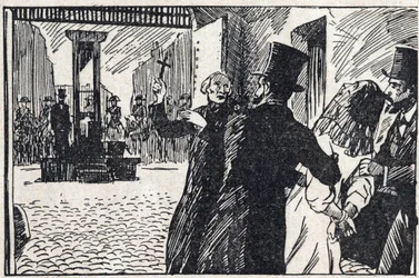 Exécution du mari Thomas sur la place d