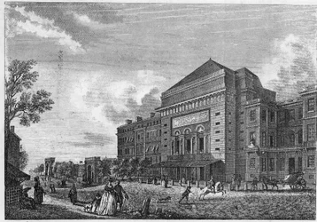 Vue extérieure du théâtre de l