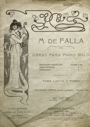 FALLA, Manuel de (1876-1946). Compositeur et pianiste espagnol. Œuvres pour piano solo et pour piano et voix. Édité à Madrid.