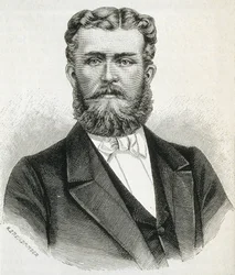 HOHENZOLLERN-SIGMARINGEN, Léopold (1835-1905). Frère du roi Carol Ier de Roumanie et père du futur roi Ferdinand de Roumanie. Gravure