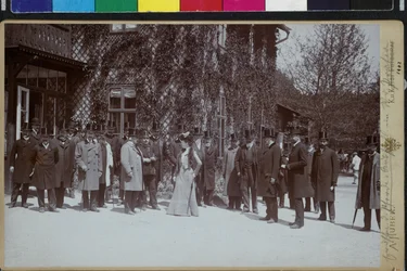Exposition de chevaux de la société agricole k. k.