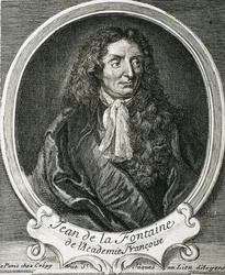 LA FONTAINE, Jean de (1621-1695). Écrivain anglais. Gravure