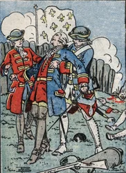Mort de Louis Joseph Marquis de Montcalm (1712-1759) commandant des troupes françaises au Canada, devant Québec