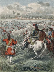 Louis XIV en Hollande - Passage du Rhin (impression)