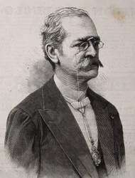 PALMA, Ricardo (1833-1919). Auteur, érudit, bibliothécaire et politicien péruvien. Gravure.