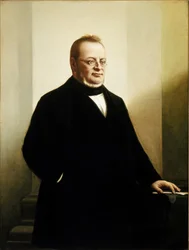 Portrait de Camillo Benso, comte de Cavour (huile sur toile)