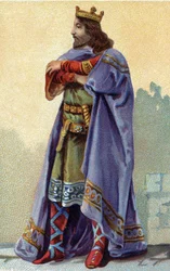Portrait de Caribert, roi des Francs .
