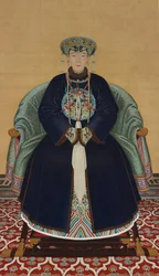 Portrait de Lady Wanyan, première épouse du prince Hongming (1705-1767)