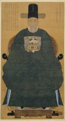 Portrait de Nam Gu-man (1629~1711) (rouleau suspendu, encre et couleur sur soie)