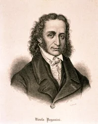 Portrait de Niccolo Paganini (eau-forte)