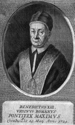 Portrait du pape Benoît XIII, 243e pape.