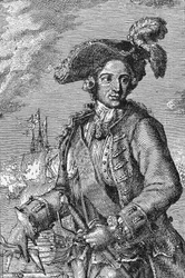 Portrait de René Duguay Trouin, marin français.