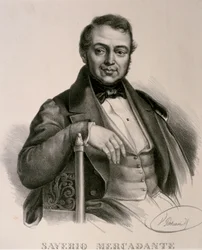 Portrait de Saverio Mercadante (eau-forte)