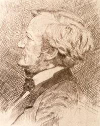 Portrait de Wilhelm Richard Wagner (eau-forte)