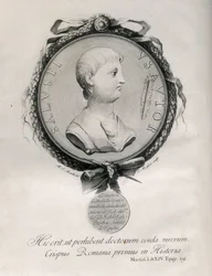 SALLUSTE (86-35 av. J.-C.). Historien romain. Gravure.