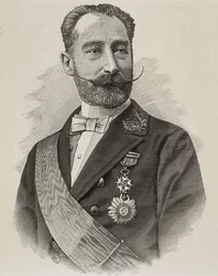 SALVADOR RODRIGÁÑEZ, Amos (1845-1922). Politicien et ingénieur espagnol. Gravure