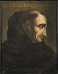 Saint Albert Le Grand (Albrecht von Bollstadt ou Albert de Cologne) (1200-1280) - Albertus Magnus (huile sur toile)