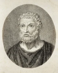 THALES de Milet (6e siècle av. J.-C.). Portrait de Thales de Milet