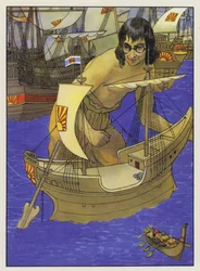Illustration pour Les Voyages de Gulliver de Jonathan Swift