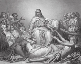 Christ le Consolateur, Luc, Ch IV, vs 16, 21 (gravure)
