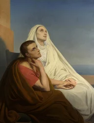 Saint Augustin avec sa mère Monique de Tagaste
