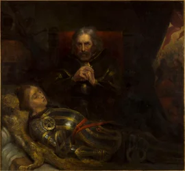Eberhard, comte de Wurtemberg, pleurant la mort de son fils, dit le Larmoyeur