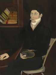 Peut-être William Sheldon, vers 1831 (huile sur bois)