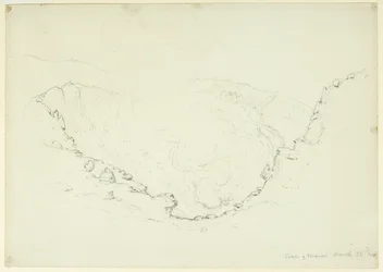 Caldeira du Vésuve, Naples, Italie, 1841