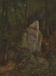 Étude de rochers dans le ravin de Pearson, milieu des années 1850