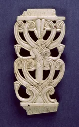 Fragment de palmette de Fort Shalmaneser, Nimrud, VIIIe siècle av. J.-C.