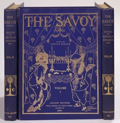 Couverture pour The Savoy, Volumes I-III, édité par Arthur Symons, publié par Leonard Smithers 1896