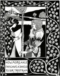 Comment Morgan le Fay a donné un Bouclier à Sir Tristram, illustration de 