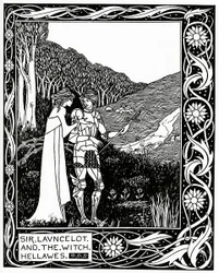 Sir Launcelot et la sorcière Hellawes, 1870