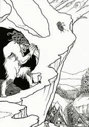 Le glissement de terrain, frontispice de 