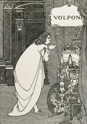 Page de titre de Volpone ou le renard (1609) écrit par Ben Johnson