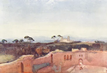 Rome : Villa Borghese depuis un toit