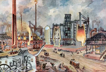 Industrie sidérurgique en Allemagne, vers 1880