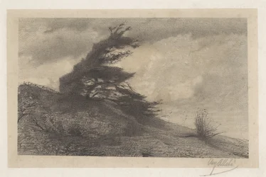 Paysage par temps orageux