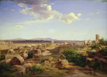 Les ruines du temple à Sélinonte