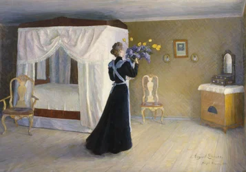 Intérieur de la ferme Mo à Ringerike