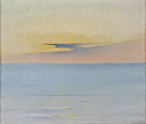 Mer au coucher du soleil