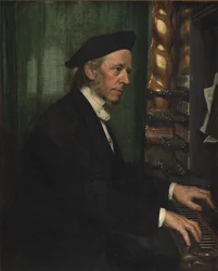 Organiste de la cathédrale de Roskilde, professeur Hans Matthison-Hansen, beau-père de l
