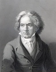 Ludwig van Beethoven, gravé par William Holl le Jeune (gravure)