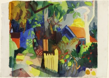 Paysage avec arbre clair