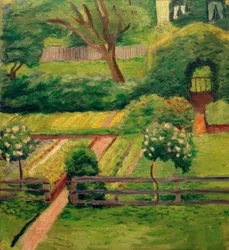 Petit jardin de roses à Tegernsee