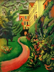 Notre jardin avec parterres fleuris