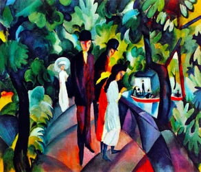 Promeneurs sur le pont