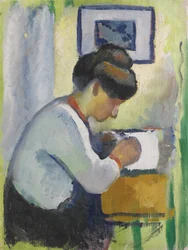 Femme écrivant